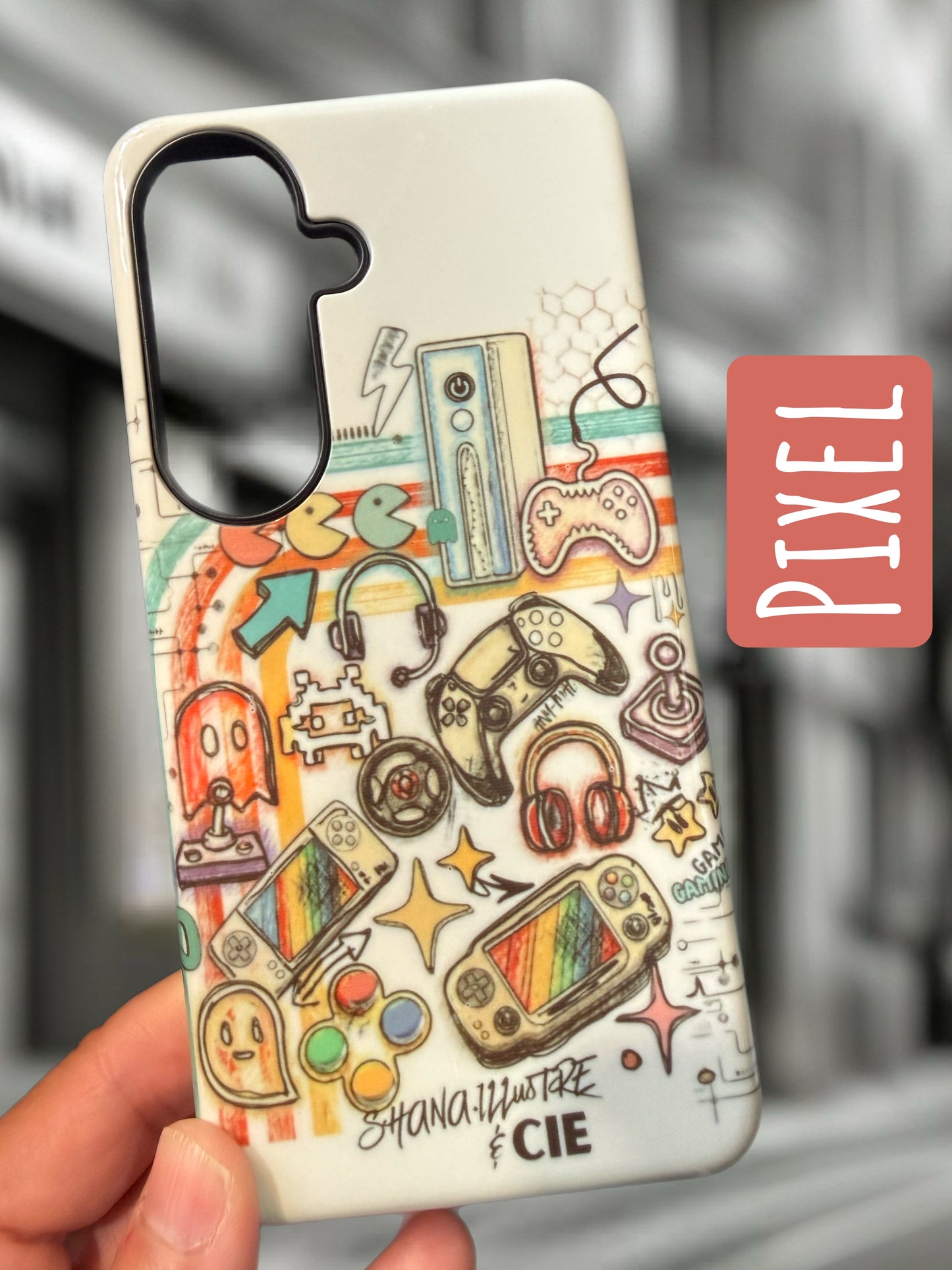 COQUE CELLULAIRE «PIXEL»