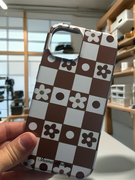 COQUE CELLULAIRE «CARREAUX»