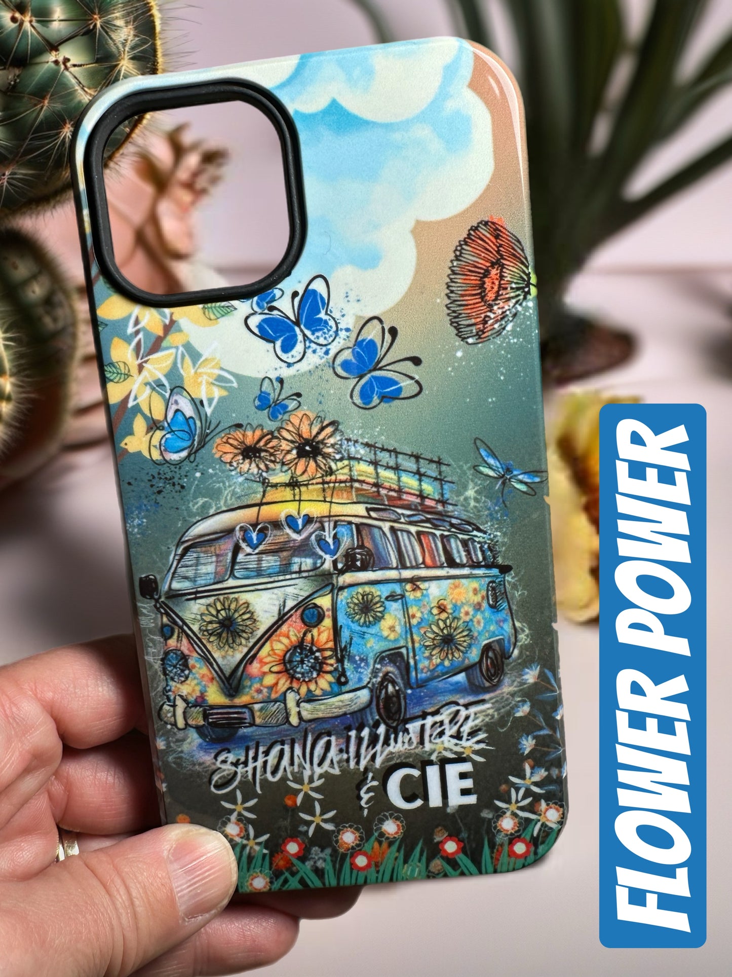 COQUE CELLULAIRE «FLOWER POWER»