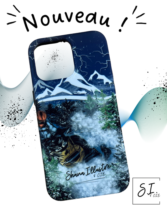 COQUE DE CELLULAIRE « MOTONEIGE »