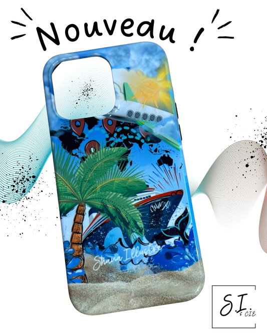 COQUE DE CELLULAIRE « VOYAGE, VOYAGE »