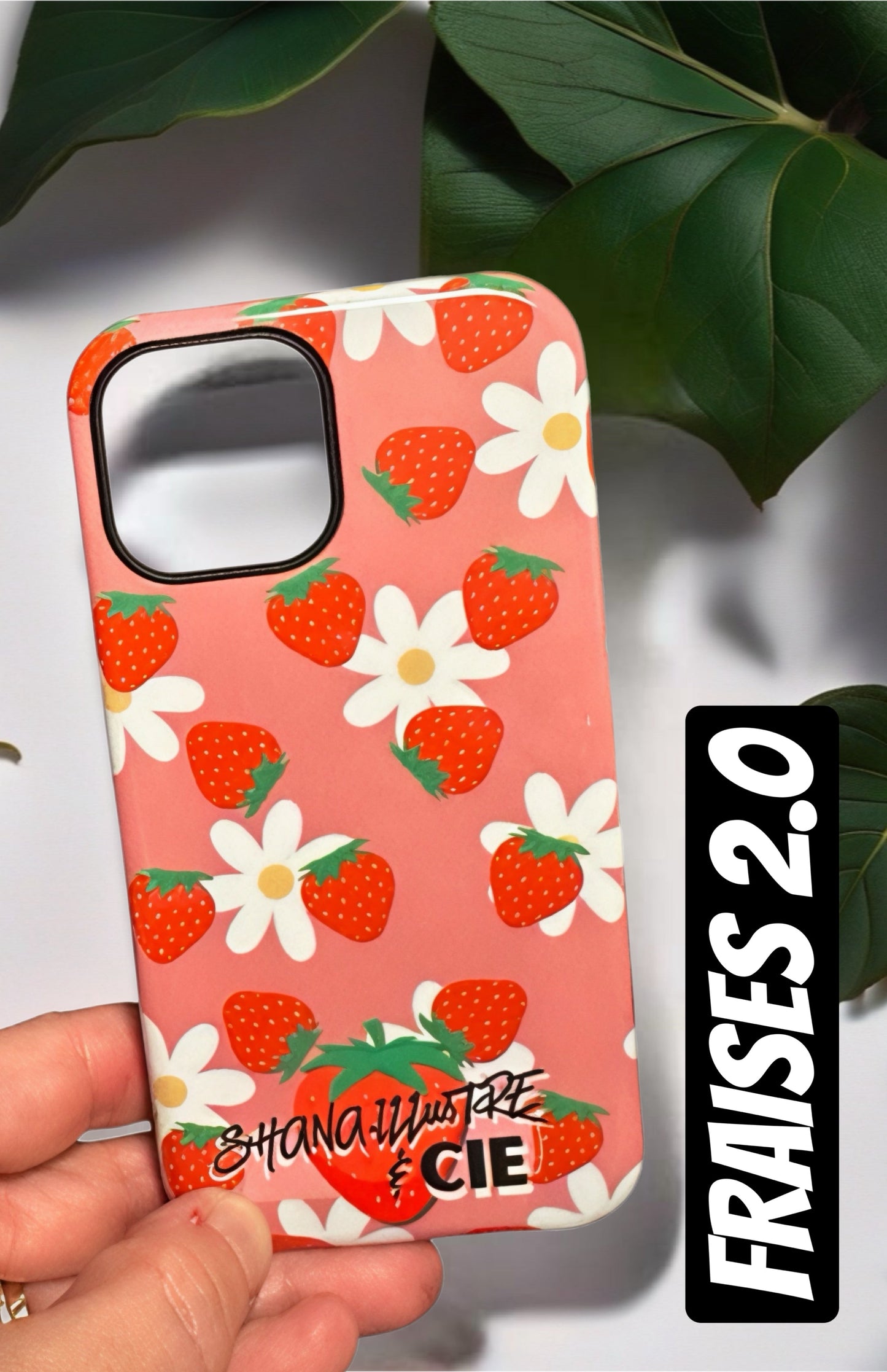 COQUE CELLULAIRE      «FRAISES 2.0»