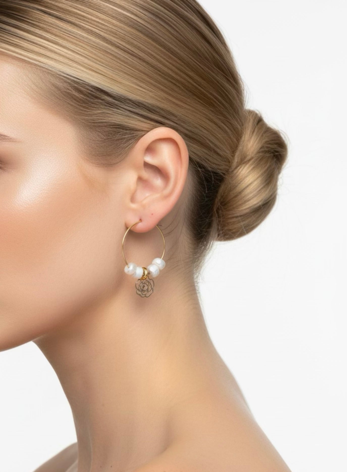 BOUCLES D’OREILLES « ROSE »