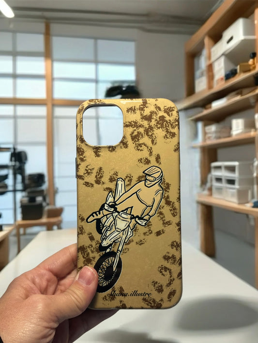 COQUE CELLULAIRE «MOTOCROSS»