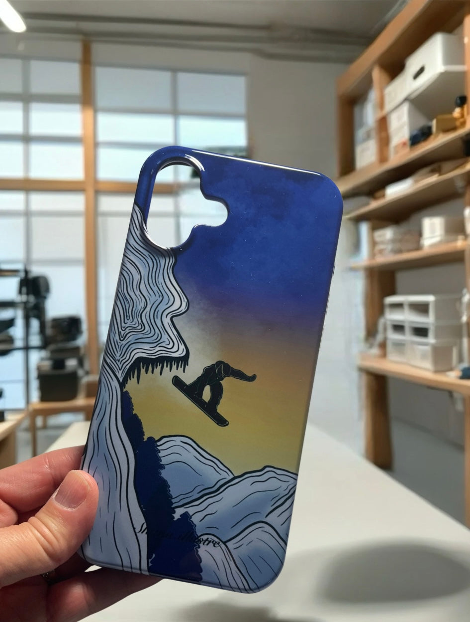 COQUE CELLULAIRE «SNOWBOARD»
