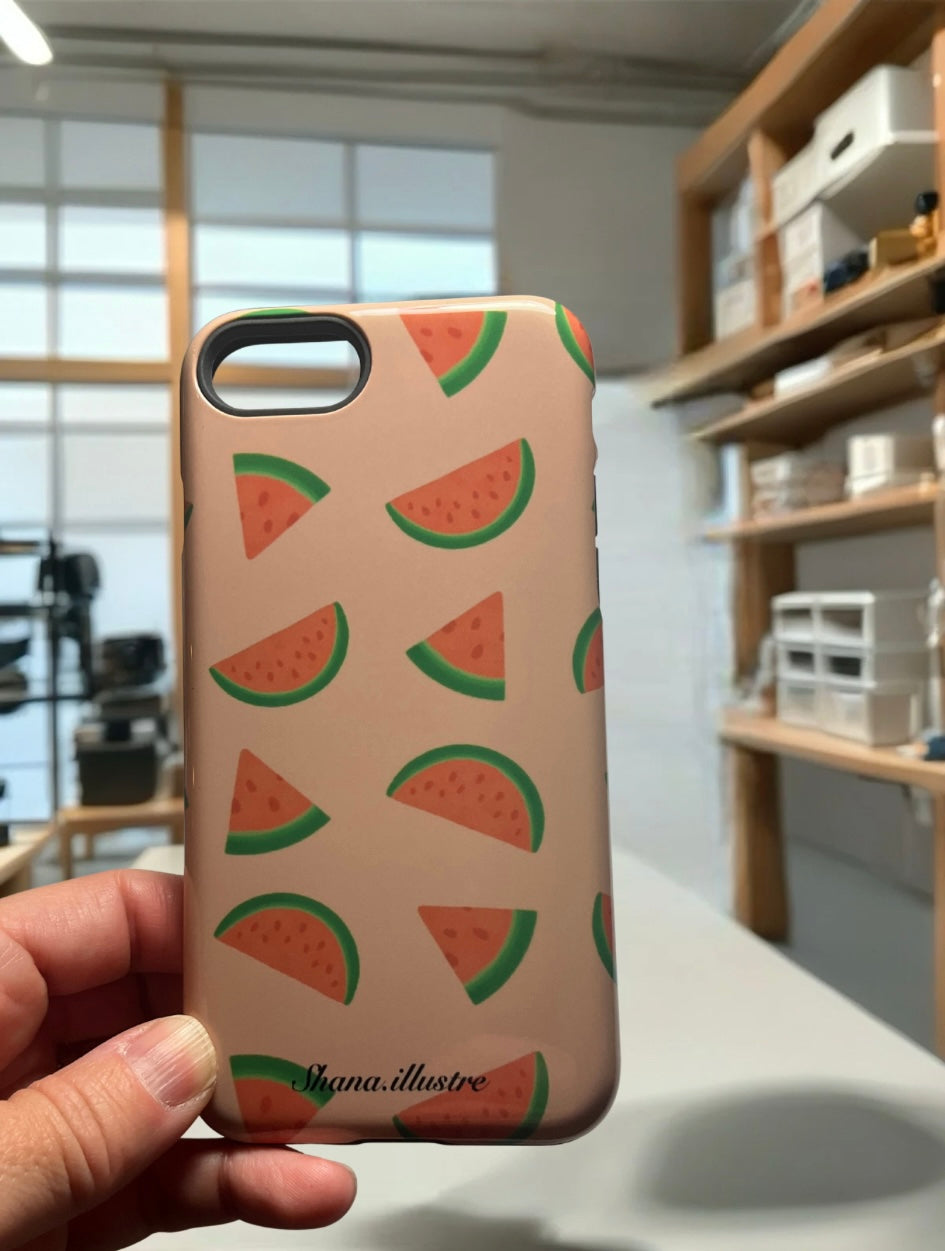 COQUE CELLULAIRE «MELON D’EAU»