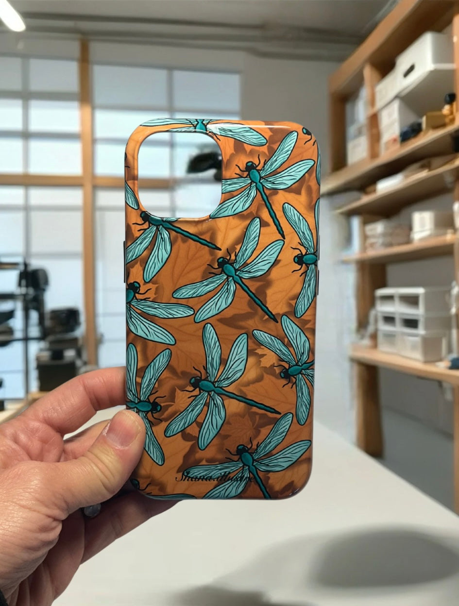COQUE CELLULAIRE «LIBELLULES»