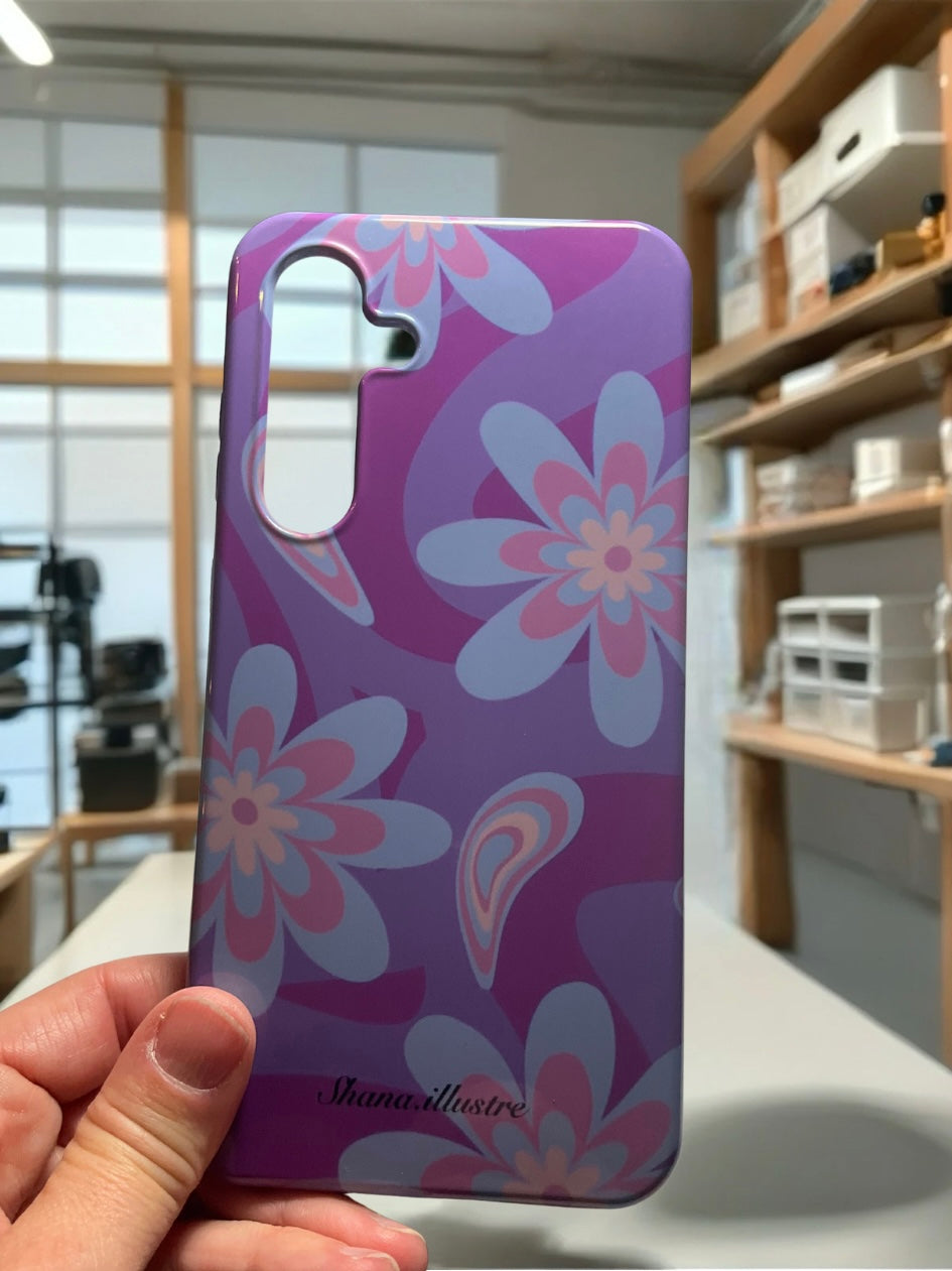 COQUE CELLULAIRE «MALIBU MAUVE»