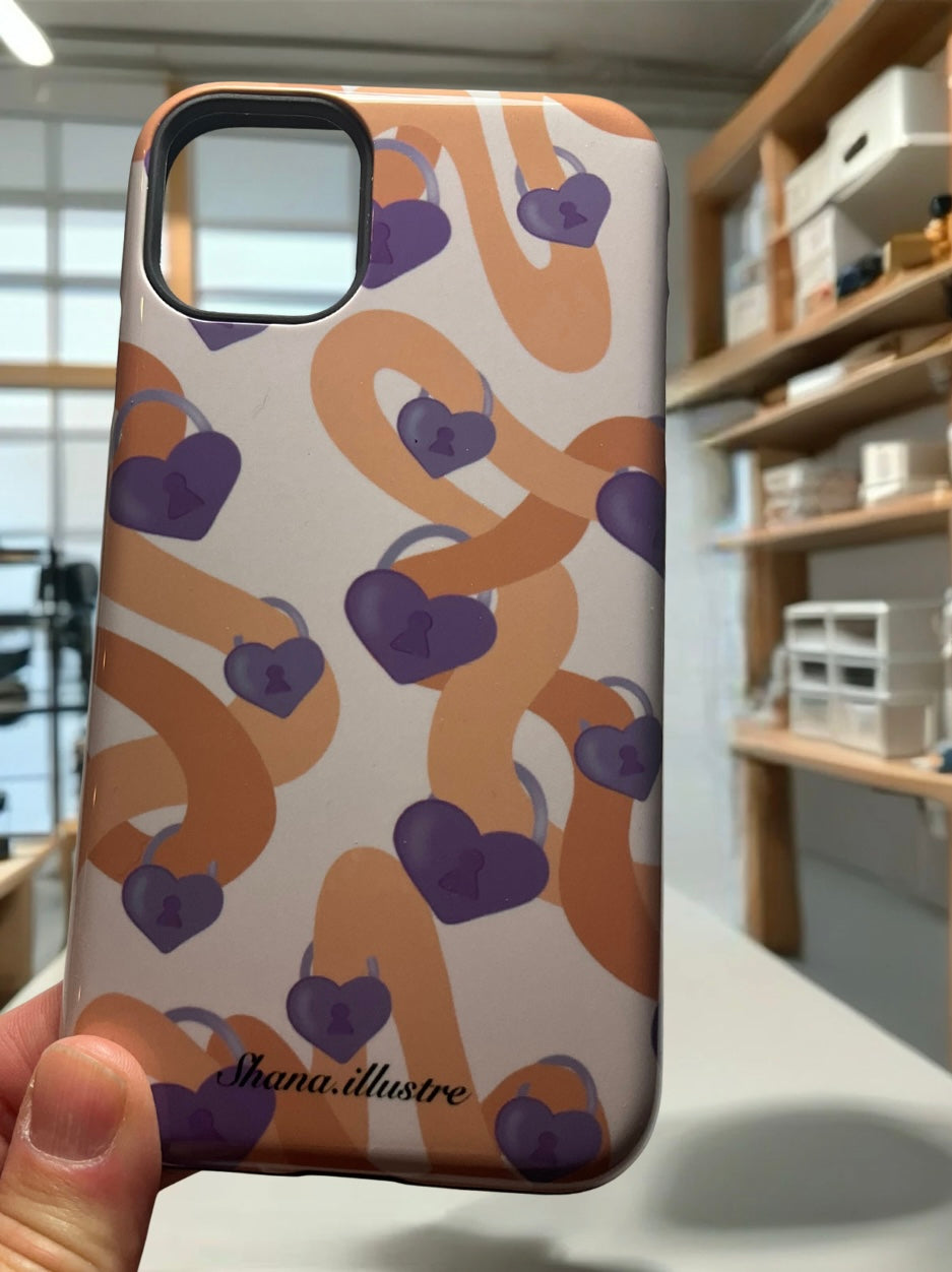 COQUE CELLULAIRE «HEART KEY»