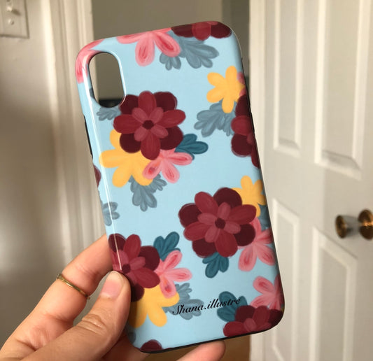 Case Fleurs style peinture